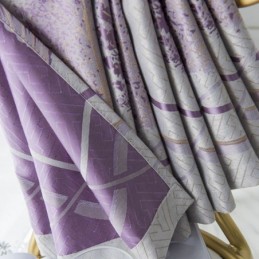 Moderne Mørklægningsgardiner I Træ, Jacquard, Skyggestof