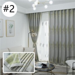 Moderne Mørklægningsgardiner I Træ, Jacquard, Skyggestof