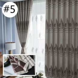Moderne Mørklægningsgardiner I Træ, Jacquard, Skyggestof