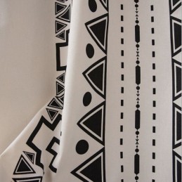 Udendørsgardiner Vandtætte Draperinger Med Geometrisk Print Til Veranda Pavillon
