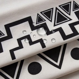 Udendørsgardiner Vandtætte Draperinger Med Geometrisk Print Til Veranda Pavillon