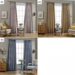 Retro Semi-Mørklæggende Gardin Skræddersyet Gardin Præcision Jacquard Stue