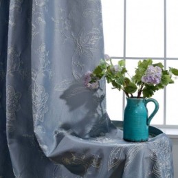 Retro Semi-Mørklæggende Gardin Skræddersyet Gardin Præcision Jacquard Stue