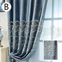 Nordisk Gardin Skræddersyet Gardin Minimalistisk Broderi Vinduesbeklædning