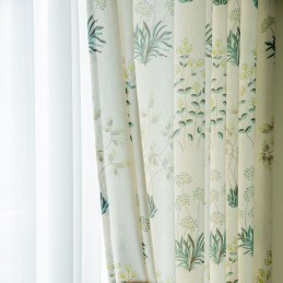 Mørklægningsgardiner Med Tropiske Mønstre, Grønt Bladgardin, Specialfremstillet Gardin Til Soveværelse