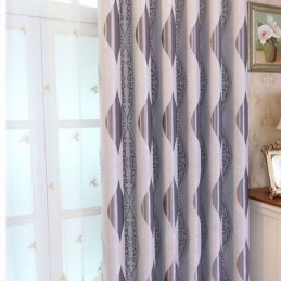 Nordic Max Mørklægningsgardin, Specialfremstillet, Gardin Med Vinranke Og Jacquardprint Til Soveværelse