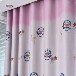 Doraemon Trykt Mørklæggende Gardin Skræddersyet Gardin Vinduesforhæng Til Børneværelse