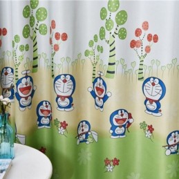 Doraemon Trykt Mørklæggende Gardin Skræddersyet Gardin Vinduesforhæng Til Børneværelse