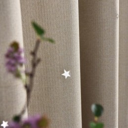 Mørklæggende Gardin, Målrettet, Ensfarvet, Udhulet, Stjerne