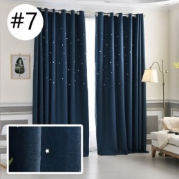 Mørklæggende Gardin, Målrettet, Ensfarvet, Udhulet, Stjerne