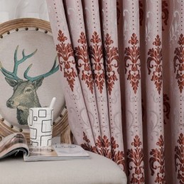 Moderne Gardiner I Europæisk Chenille-Jacquardstof Til Stue, Spisestue Og Soveværelse