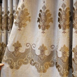 Gardin Efter Mål Gardinbroderi I Europæisk Stil