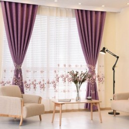Mørklægningsgardin Skræddersyet Gardin Minimalistisk Broderi