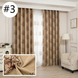 Moderne Mørklægningsgardiner I Træ, Jacquard, Skyggestof