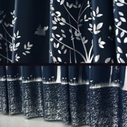 Mørklægningsgardin Skræddersyet Gardin Nordisk Minimalistisk Træer