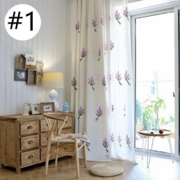 Gardin I Bomuld Og Hør, Skræddersyet Gardin, Minimalistisk Broderi