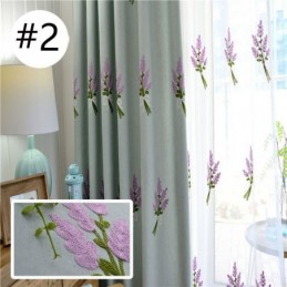 Gardin I Bomuld Og Hør, Skræddersyet Gardin, Minimalistisk Broderi