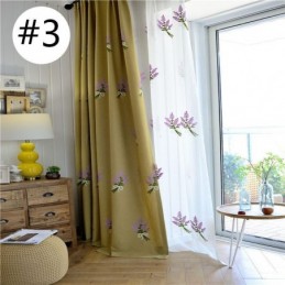 Gardin I Bomuld Og Hør, Skræddersyet Gardin, Minimalistisk Broderi