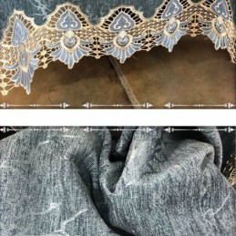 Moderne Gardin Skræddersyet I Europæisk Stil Med Broderi