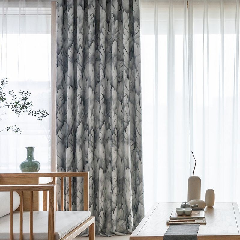Moderne Gardin Skræddersyet Til Gardinplanter Print Hjem
