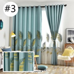 Nordisk Gardin Efter Mål Gardinbladmønster Polyester
