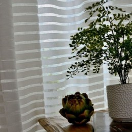 Moderne, Enkelt, Transparent Gardin, Skræddersyet Gardin, Striber, Jacquard, Stue, Arbejdsværelse, Alsidigt Stof