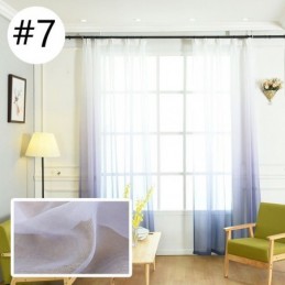 Åndbare, Transparente Voilegardiner Til Stuen Til Moderne, Minimalistiske Printdesigns