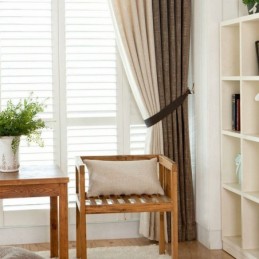 Gardin I Europæisk Pastoral Stil, Skræddersyet Gardin, Ensfarvet, Gardiner Med Tykkere Syninger