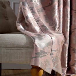Europæisk Landlig Gardin, Skræddersyet Til Soveværelse, Lyserødt Jacquardstof, Mørklægningsgardin