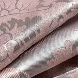 Europæisk Landlig Gardin, Skræddersyet Til Soveværelse, Lyserødt Jacquardstof, Mørklægningsgardin