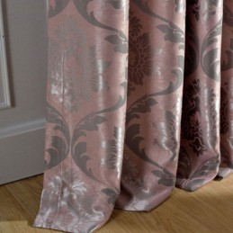 Europæisk Landlig Gardin, Skræddersyet Til Soveværelse, Lyserødt Jacquardstof, Mørklægningsgardin