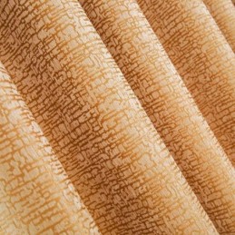Amerikansk Abstrakt Gardinstil, Skræddersyet Gardin, Brunt Geometrisk Mønster, Chenille-Jacquard Mørklægningsstof