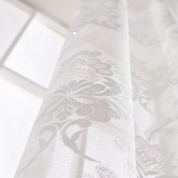 Enkelt Klassisk Transparent Gardin Til Målrettet Brug I Europæisk Blomsterjacquardstof Til Stue/Soveværelse