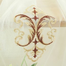 Moderne Broderede, Transparente Tylgardiner Til Stue/Soveværelse
