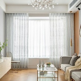 Nordiske Tylgardiner, Elegante Hvide Voilegardiner, Specialfremstillede Gardingardiner, Persienner Til Stue