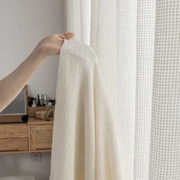 Moderne Transparente Gardiner Ensfarvede Hvide Voile Tyl Til Stue/Soveværelse