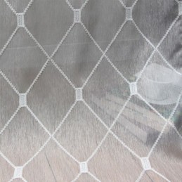 Transparente Gardiner Med Geometrisk Mønster Til Stue Og Soveværelse
