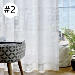 Geometriske Transparente Gardiner Til Stue/Soveværelse