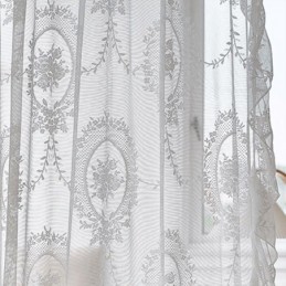 Koreanske Tylgardiner, Transparente Gardiner, Broderet Gardin, Specialfremstillet Gardin Til Stue, Spisestue, Soveværelse