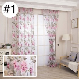 Europæisk Transparent Gardin, Specialfremstillet Gardin, Rustikt Blomstertyl Til Stue, Soveværelse