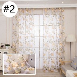 Europæisk Transparent Gardin, Specialfremstillet Gardin, Rustikt Blomstertyl Til Stue, Soveværelse