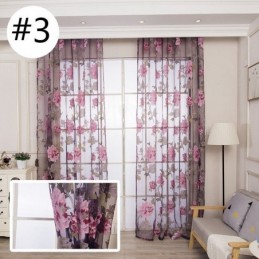 Europæisk Transparent Gardin, Specialfremstillet Gardin, Rustikt Blomstertyl Til Stue, Soveværelse