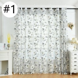 Europæisk Transparent Gardin, Specialfremstillet Gardin, Rustikt Blomstertyl Til Stue, Soveværelse