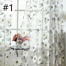 Europæisk Transparent Gardin, Specialfremstillet Gardin, Rustikt Blomstertyl Til Stue, Soveværelse