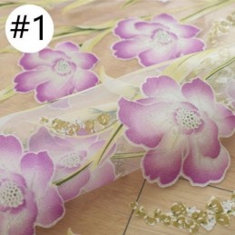 Europæisk Blomstertylgardin, Specialfremstillet I Pastoral Stil Til Stuen
