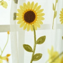 Europæisk Transparent Gardin, Specialfremstillet Gardin, Rustikt Blomstertyl Til Stue, Soveværelse