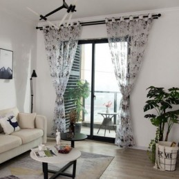 Europæisk Transparent Gardin, Specialfremstillet Gardin, Rustikt Blomstertyl Til Stue, Soveværelse
