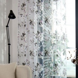 Europæisk Transparent Gardin, Specialfremstillet Gardin, Rustikt Blomstertyl Til Stue, Soveværelse
