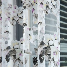 Europæisk Transparent Gardin, Specialfremstillet Gardin, Rustikt Blomstertyl Til Stue, Soveværelse