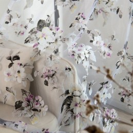 Europæisk Transparent Gardin, Specialfremstillet Gardin, Rustikt Blomstertyl Til Stue, Soveværelse